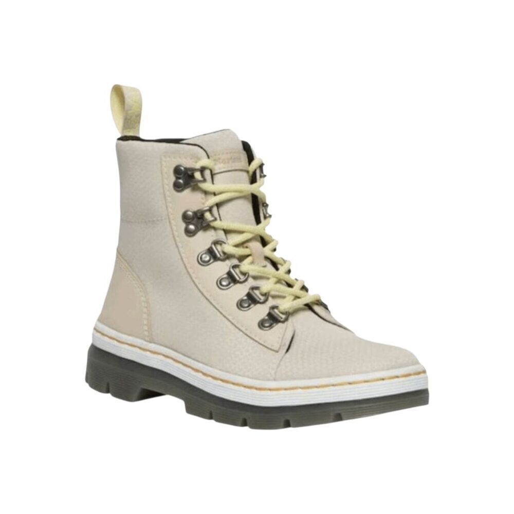 NWOB DR. MARTENS Combs 'Parchment Beige' Combat Boot Size 7